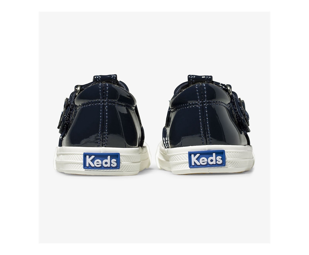 Slip Ons Keds Enfant Bleu Marine - Daphne Patent - 901-DULCBF